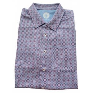 NEW TOES ON THE NOSE men's golden state short sleeve button up in blue